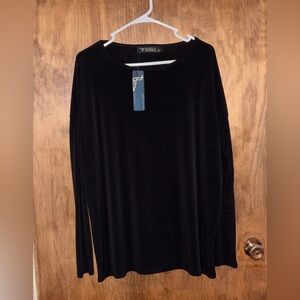 Lucky and Blessed black poly spandex blend size Large